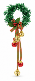 Tinsel Wreath and Bell Door Hanger
