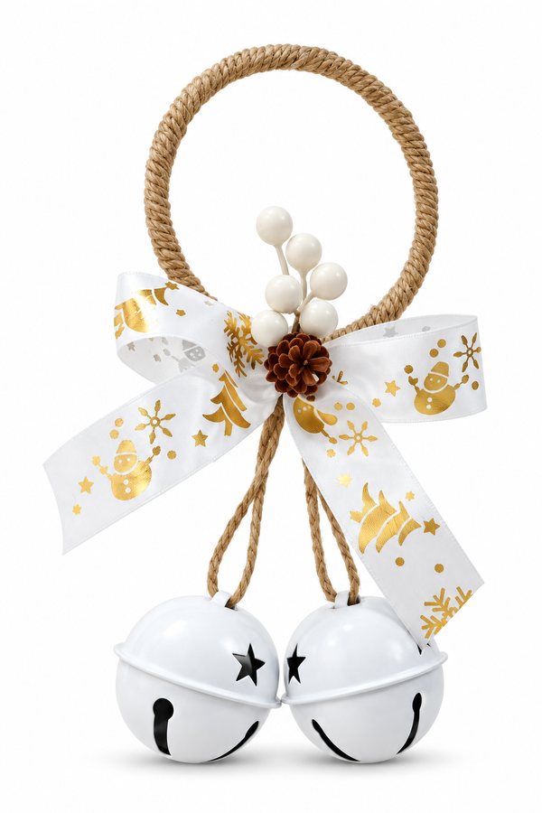 Twin Bell Christmas Door Hanger