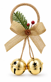 Twin Bell Christmas Door Hanger