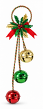 Poinsettia and Three-Bell Door Hanger