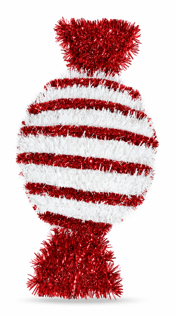Tinsel Candy Lolly Plaque