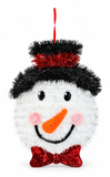 Tinsel Christmas Face Plaque