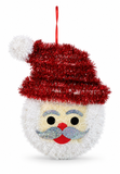 Tinsel Christmas Face Plaque