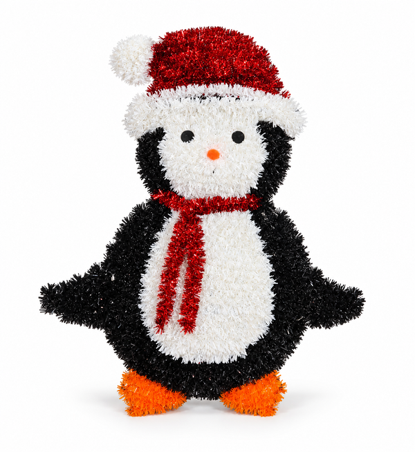 Tinsel Penguin Plaque