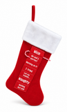 Candy Cane Behaviour Guide Christmas Stocking - 52 cm