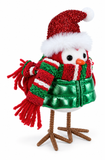 Dressed Festive Christmas Bird – 20cm