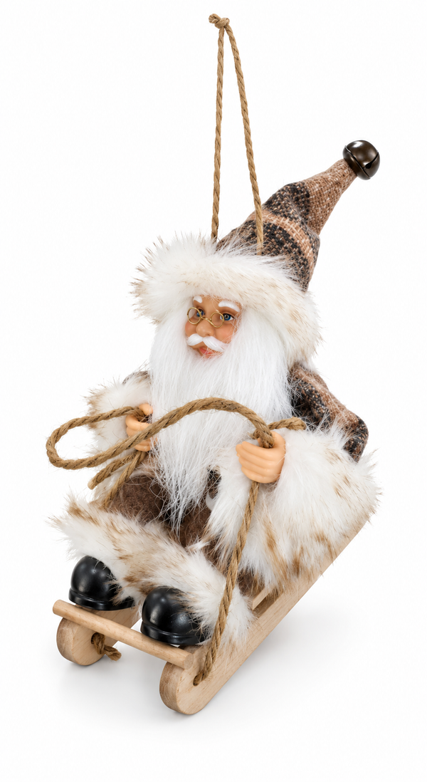 Santa on Sleigh Decoration – 13cm