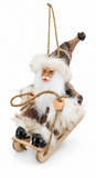 Santa on Sleigh Decoration – 13cm