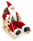 Vintage Santa on Sleigh – 30cm