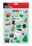 Embossed Christmas Sticker Sheet