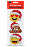 Diamante Christmas Emoji Stickers