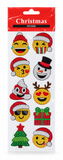Diamante Christmas Emoji Stickers