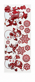 Red Laser Christmas Window Clings