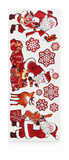 Red Laser Christmas Window Clings