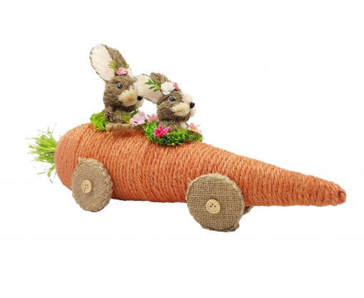SISAL Bunny Carrot Car (44cm)