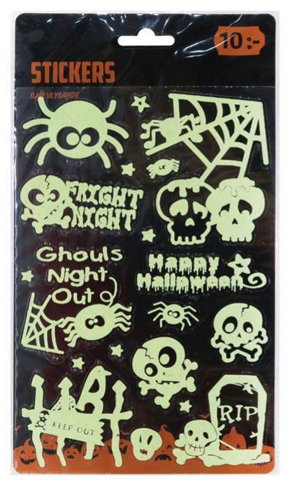 Glow in the Dark Spooktastic Stickers Assorted — XH0000062