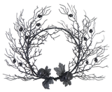 Glitter Skull Vine Wreath Assorted — XH0000079