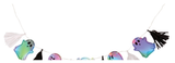 Halloween Holographic Garland 3m Assorted — XH0000117
