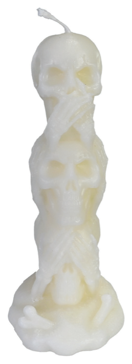 Skull Stack Candle Assorted — XH0000140