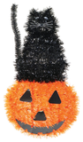 Hanging Tinsel Pumpkin 36Cmasst — XH0000183