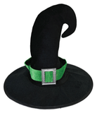 Witch Hat With Coloured Buckle Assorted — XH0000253