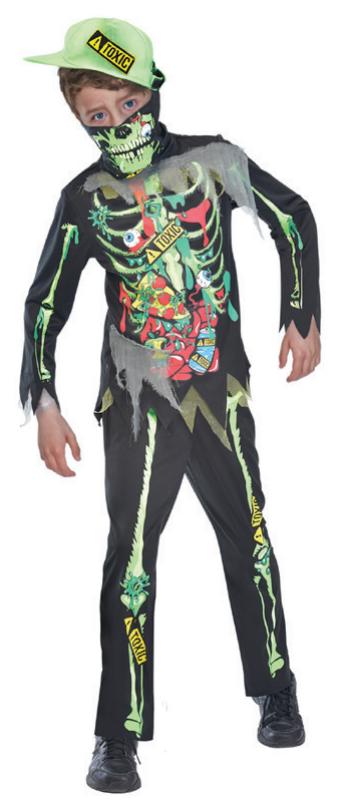 Costume Fluro Bone Rattler Kids — XH0000317