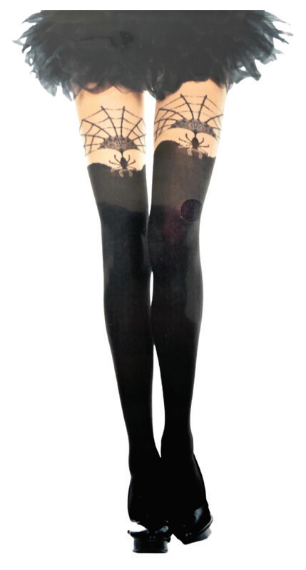 Printed Spider Web Tights Adults — XH0000463