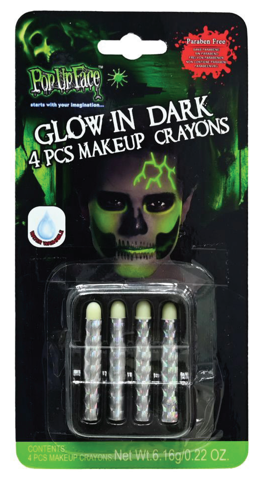 Glow in the Dark Makeup Crayons 4pk — XH0000520