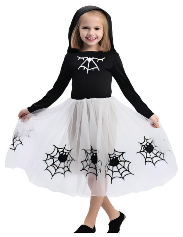 Costume White Spider Kids — XH0000587