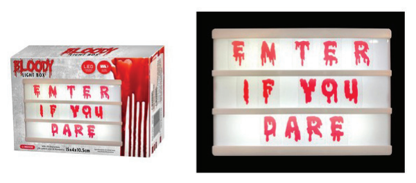 Battery Operated Bloody Light Box — XH5207