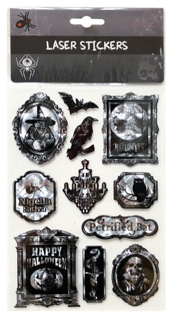 Eerie Laser Stickers Assorted — XH5538