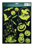 Glow in the Dark Window Stickers 30cm Assorted — XH5543