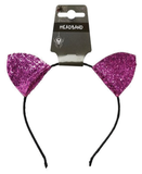 Glitter Cat Ears Headband Assorted — XH6084