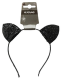 Glitter Cat Ears Headband Assorted — XH6084