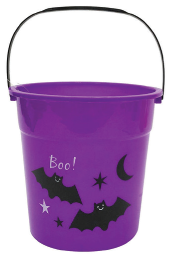 Trick Or Treat Bucket 15cm Assorted — XH6522