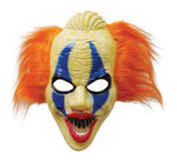 Horror Clown Mask With Wig — XH6872