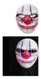 Light Up Evil Clown Mask Assorted — XH7122