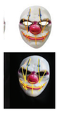 Light Up Evil Clown Mask Assorted — XH7122