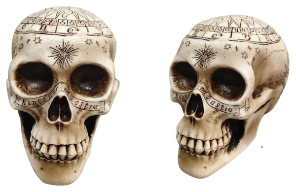 Ornate Carved Skull 14cm — XH7359