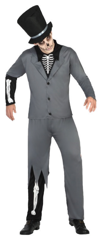 Costume Skeleton Zombie Mens — XH7505