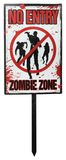 Zombie Sign Stake 58cm Assorted — XH7805