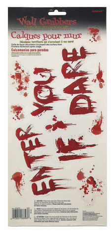 Bloody Window Sticker Assorted — XH7812