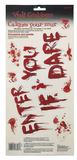 Bloody Window Sticker Assorted — XH7812
