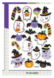 Halloween Glitter Sticker Assorted — XH7824