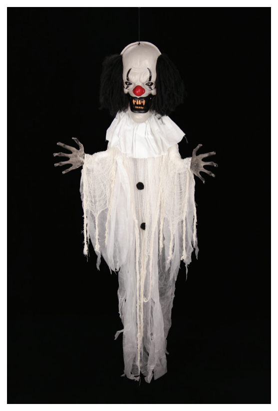 Animated Hanging Haunted Clown 1.8m — XH7844