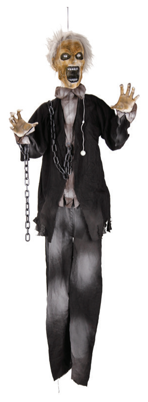 Animated Hanging Haunted Zombie 1.7m — XH7845