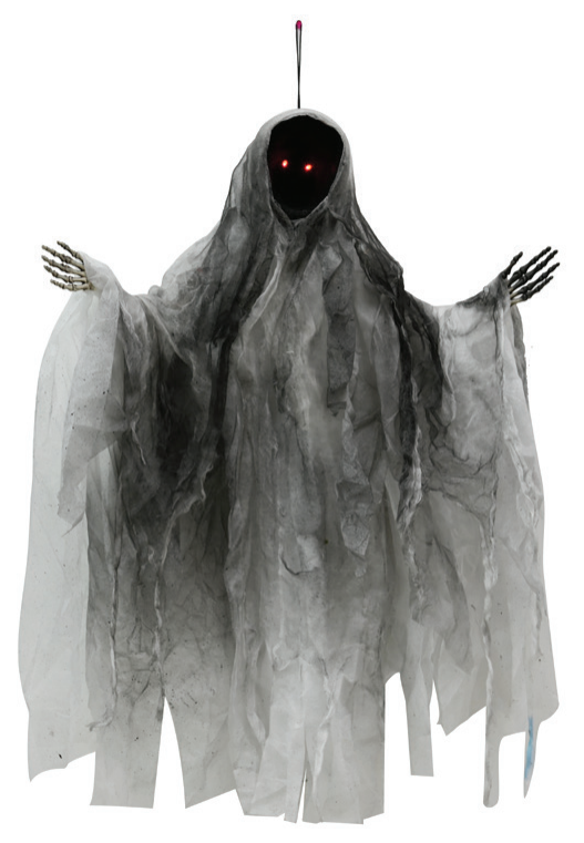 Animated Light Up Faceless Hanging Reaper 1m — XH7846