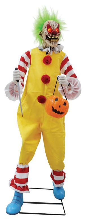 Animated Creepy Clown Killer 1.8m — XH7883
