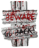 Halloween Warning Sign 36cm Assorted — XH7895