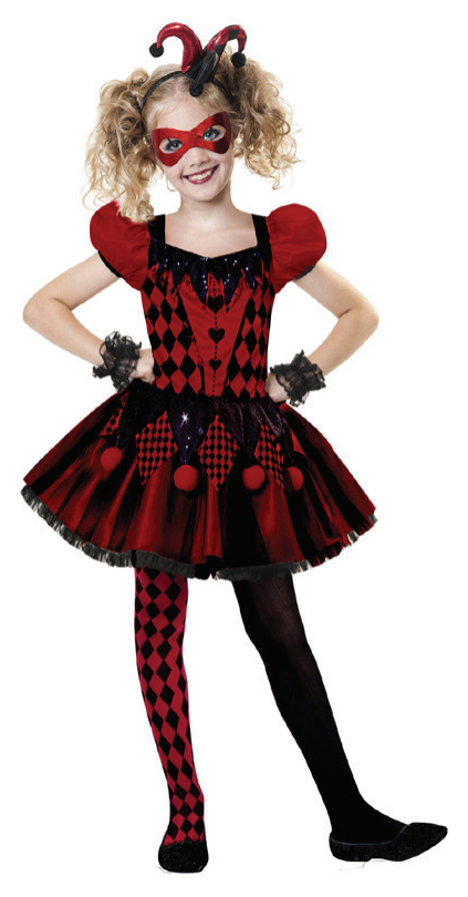 Costume Evil Jesterina Girls — XH7943